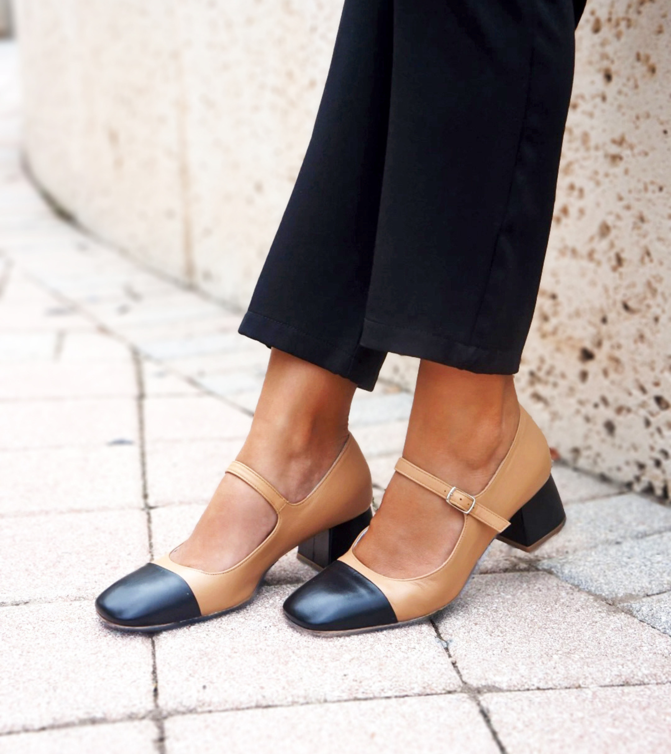 Nicoletta - Nappa Leather Block Heel