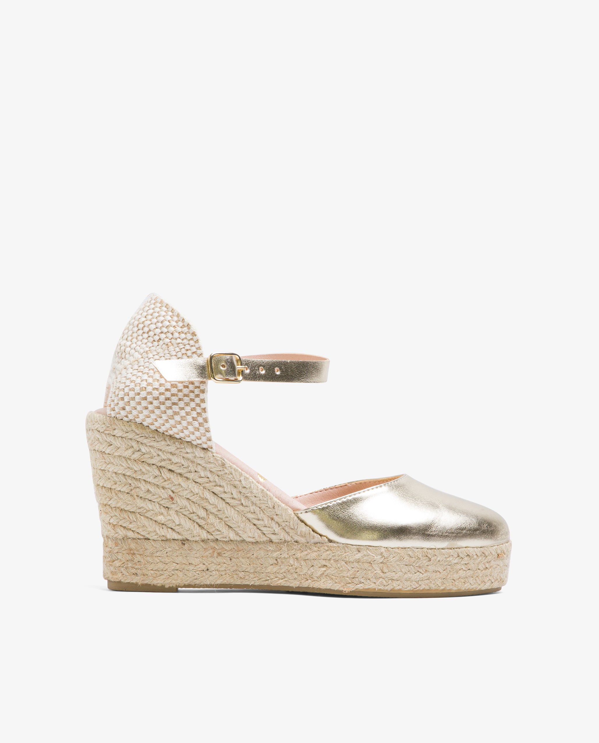 Rosario Metallic Espadrille Wedge