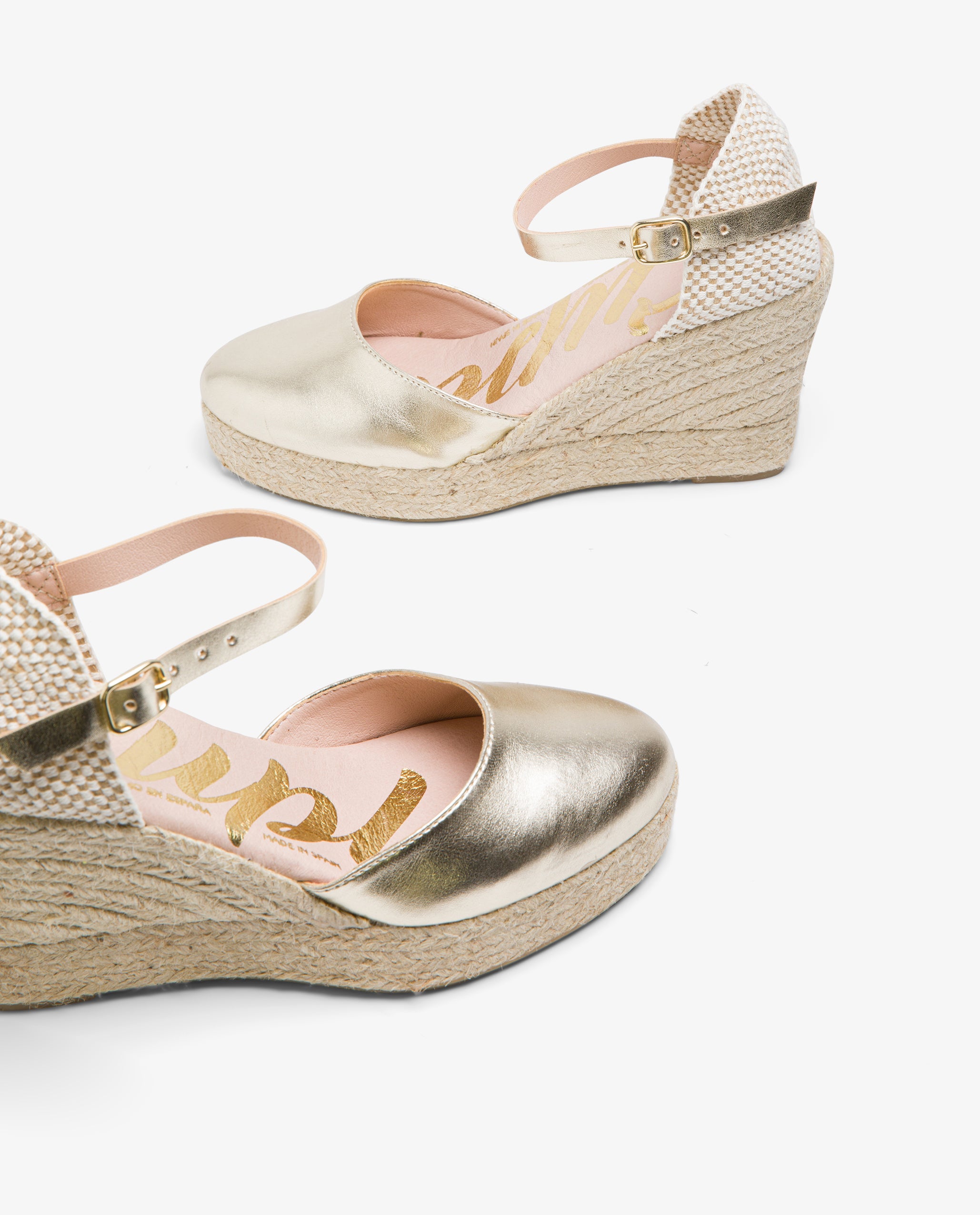 Metallic espadrille sales wedges